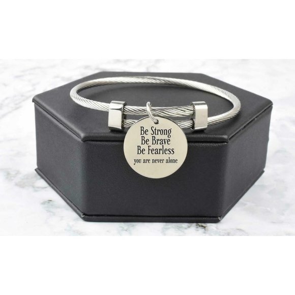 Inspirational Bangle Bracelet Stainless Steel - Picture 9 of 9